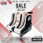 Leg Massager Heat Kneading Rolling