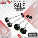 Fixed Gym Dumbbell Steel Bar Straight EZ Curl Rubber Barbell