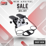 Mini Fitness Twist Stepper Electronic Display Home Exercise Equipment with Resistance Bands