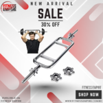 Triceps BarMarcy Threaded Solid Chrome Triceps Bar for Weight lifting and Body building